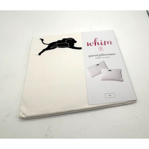 Whim by Martha Stewart Set of 2 Paired Pillowcases- Leo - Picture 3 of 9